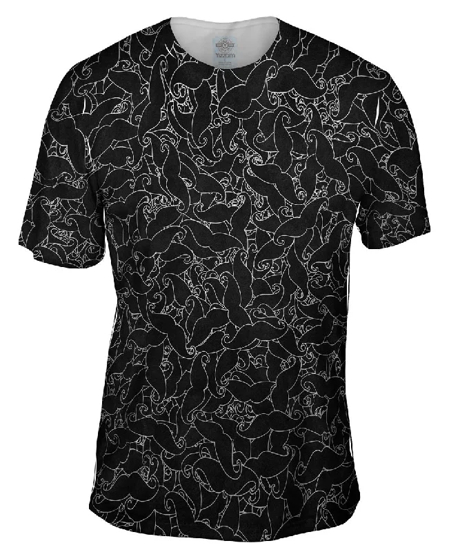 Men's tie - dye t - shirts with a bohemian styleMoustache Hipster Ride
