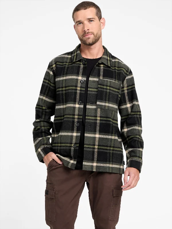 Men's tie - dye t - shirts with a bohemian styleMuller Plaid Shirt