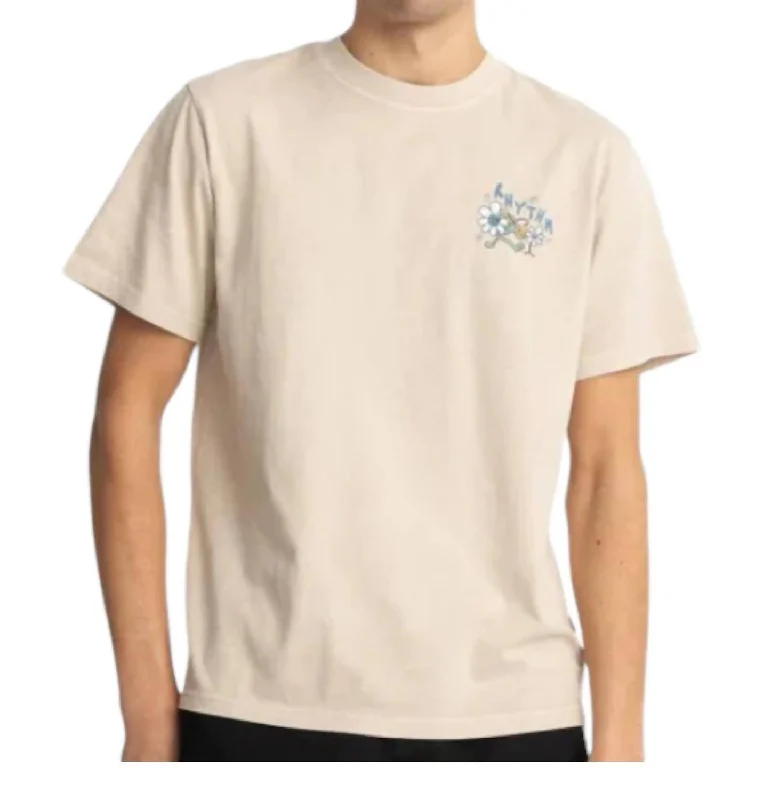 Men's printed Hawaiian t - shirts for tropical vacationsNatural Harmony Vintage Ss T-Shirt In Moonrock