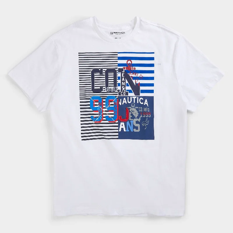 Men's eco - friendly recycled t - shirts for sustainable fashion choicesNautica Big & Tall Nautica Jeans Co. Graphic T-Shirt