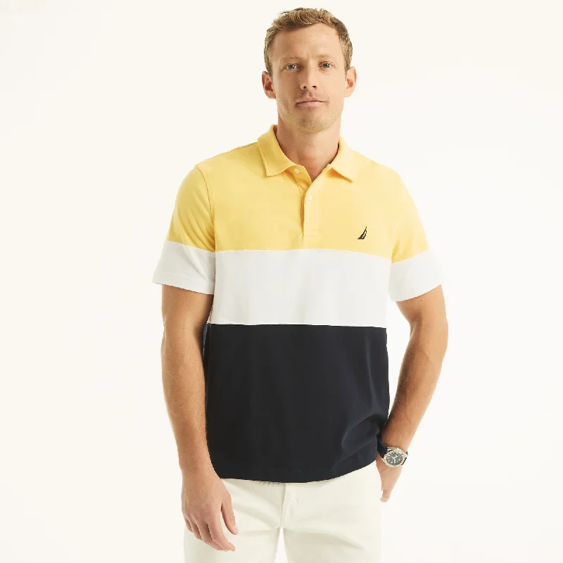 Men's mock - neck t - shirts with a modern and sleek styleNautica Mens Classic Fit Colorblock Polo
