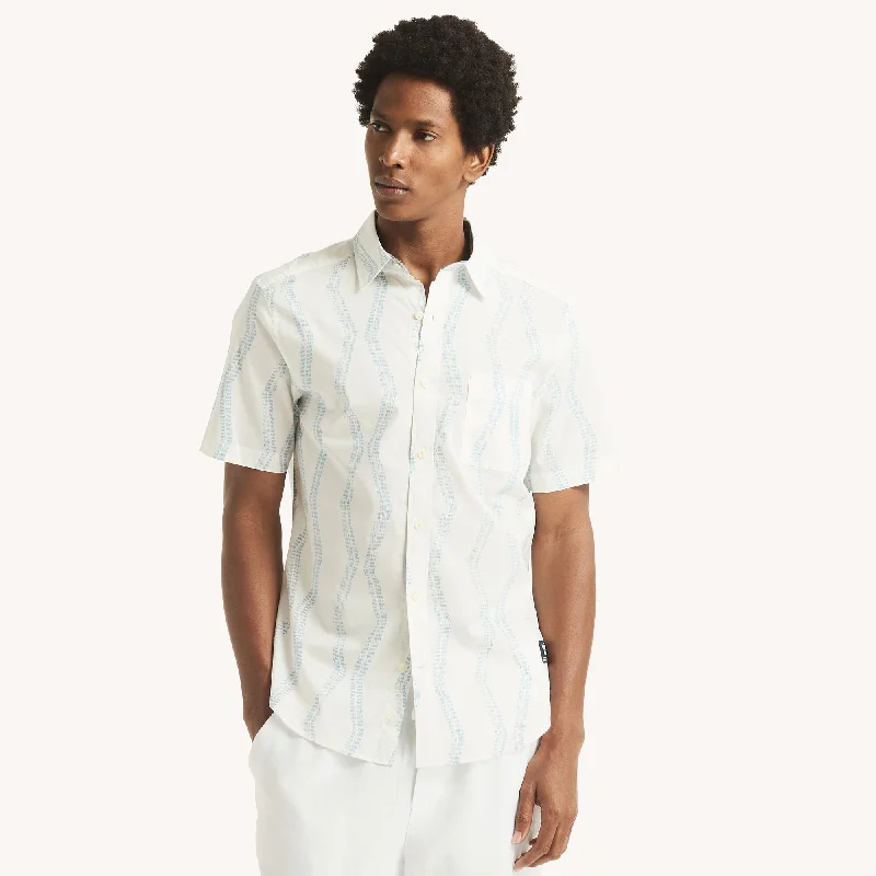 Men's printed Hawaiian t - shirts for tropical vacationsNautica Mens Nautica Jeans Co. Printed Short-Sleeve Shirt