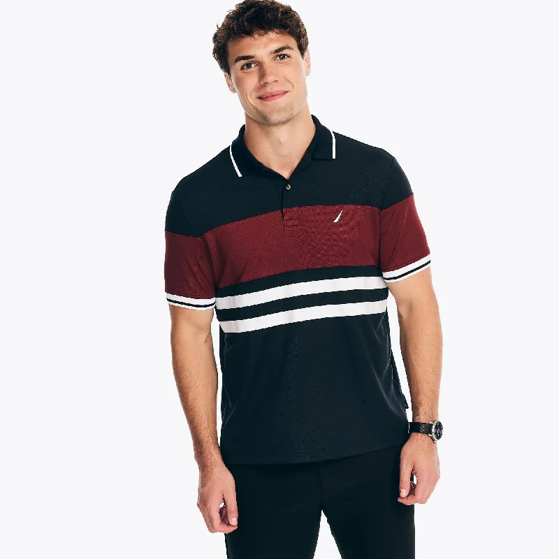 Men's printed Hawaiian t - shirts for tropical vacationsNautica Mens Navtech Classic Fit Colorblock Polo