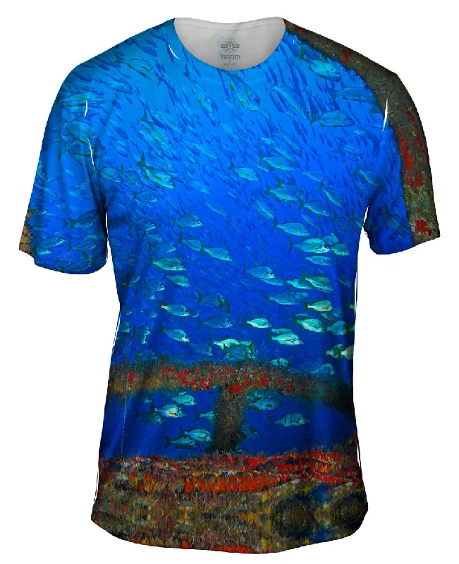 Men's ribbed t - shirts with a textured finish for added styleOpen Window Underwater