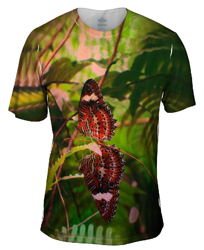 Men's ribbed t - shirts with a textured finish for added stylePair Butterfly