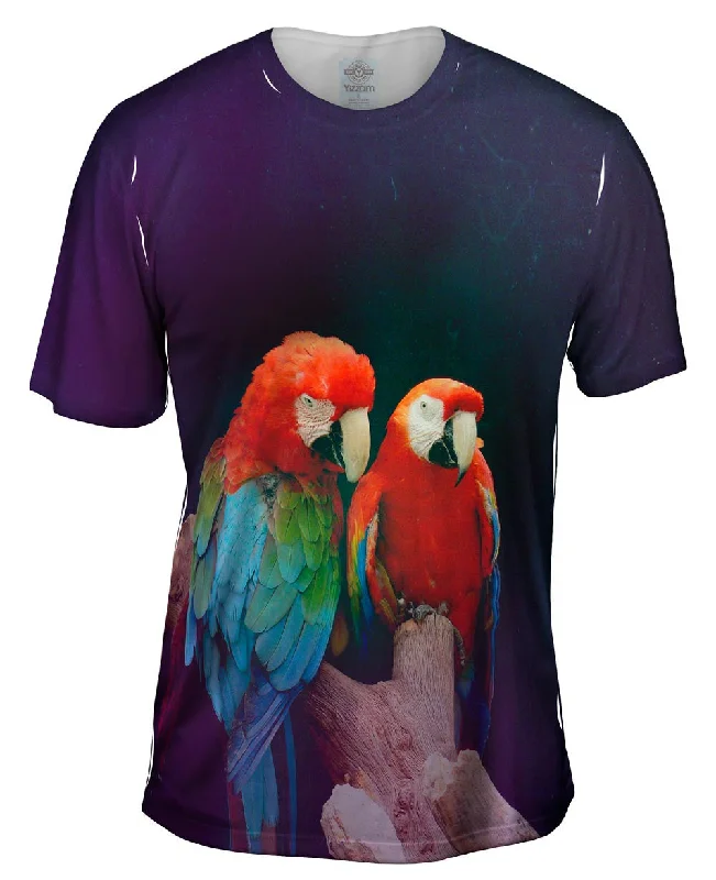 Men's organic cotton crew - neck t - shirts for everyday comfortPair of Macaws
