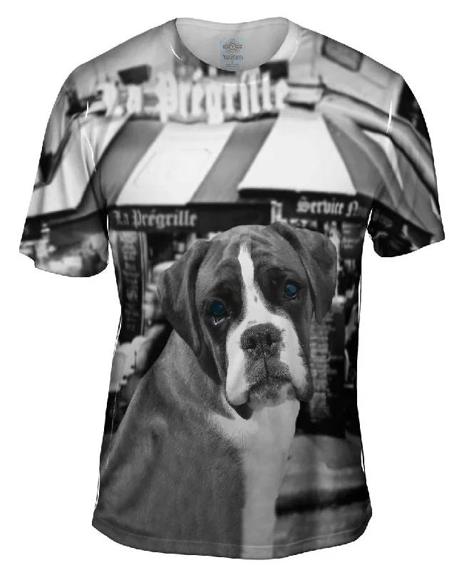 Men's mock - neck t - shirts with a modern and sleek styleParis Boxer