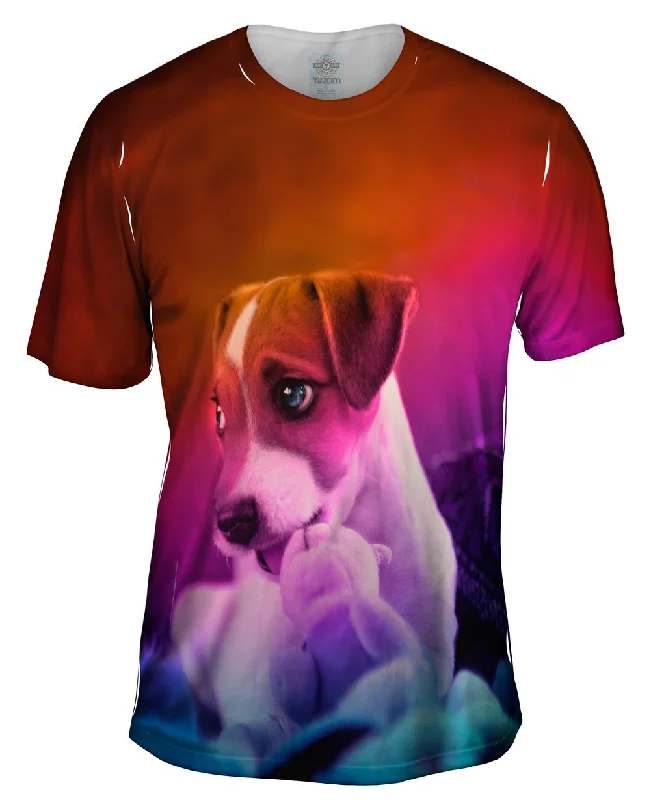 Men's moisture - wicking athletic t - shirts for intense workoutsParson Terrier Puppy