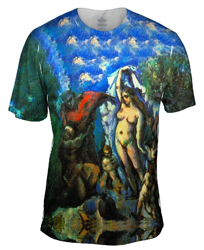 Men's distressed denim - look t - shirts with a rugged appealPaul Cezanne - "The Temptation of St. Anthony"