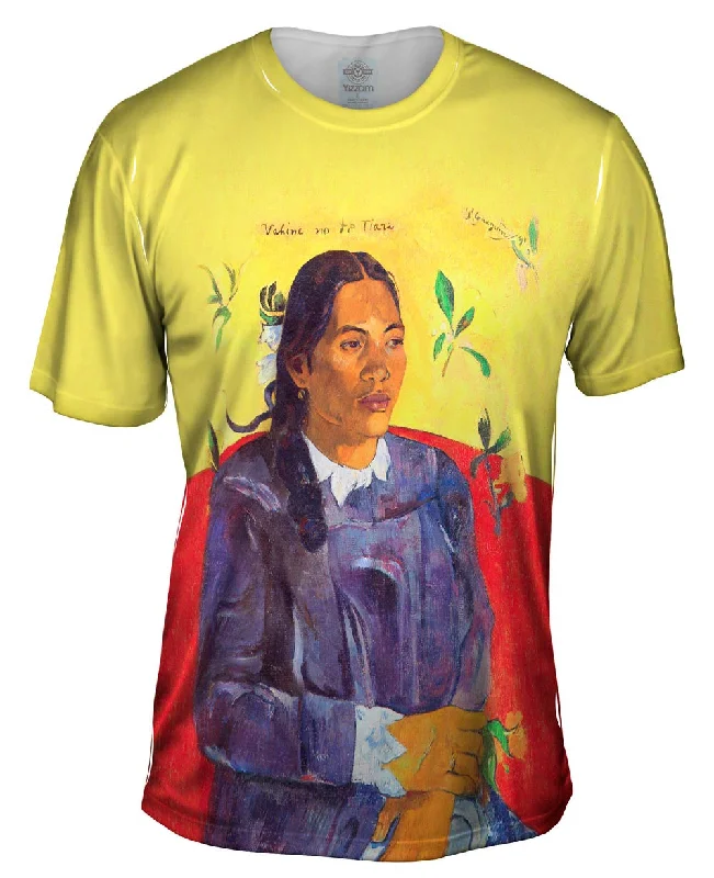Men's eco - friendly recycled t - shirts for sustainable fashion choicesPaul Gauguin - "La Femme a la Fleur" (1891)