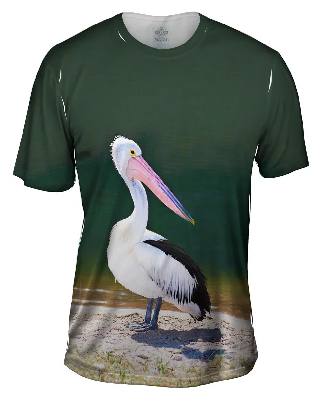 Men's slim - fit graphic t - shirts with vintage rock band printsPelican Lake