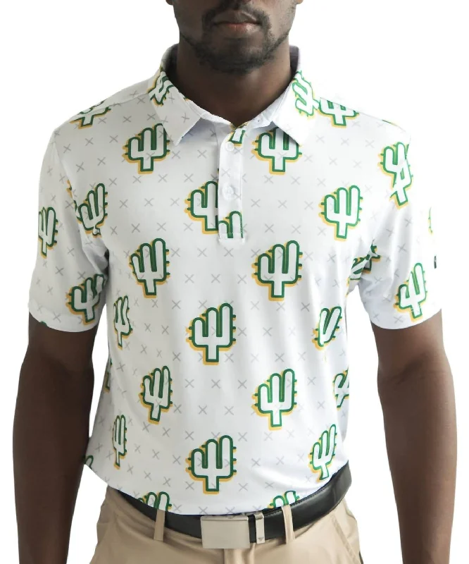 Men's smart - casual checkered t - shirts for semi - formal occasionsPeople's Polo In White
