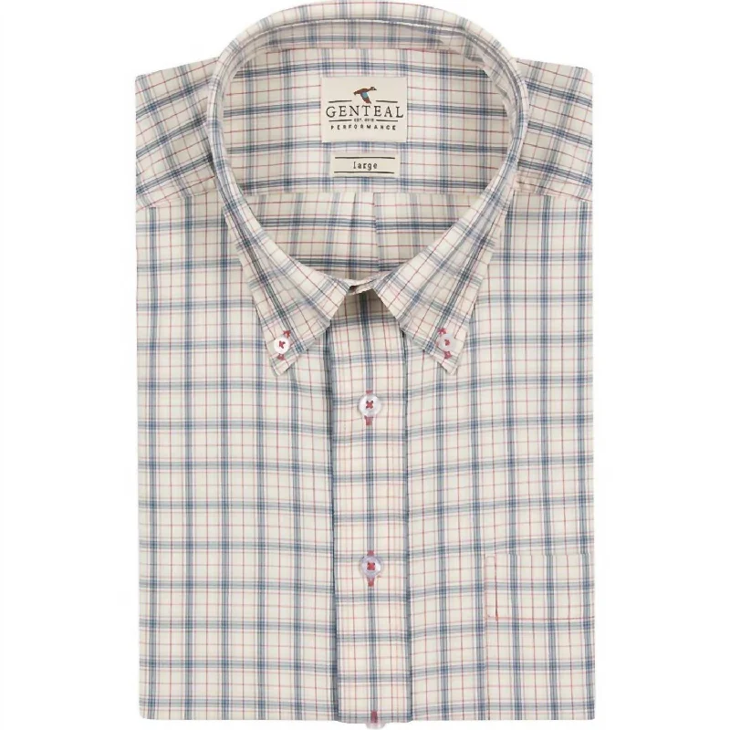 Men's long - sleeve henley t - shirts with button - down placketsPerformance Dress Shirt In Obsidian