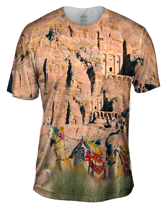 Men's slim - fit graphic t - shirts with vintage rock band printsPetra Transportation