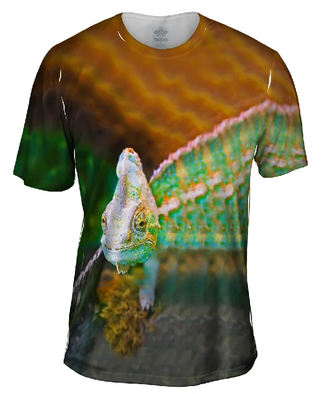 Men's UV - protection t - shirts for outdoor activities in the sunPhotogenic Iguana