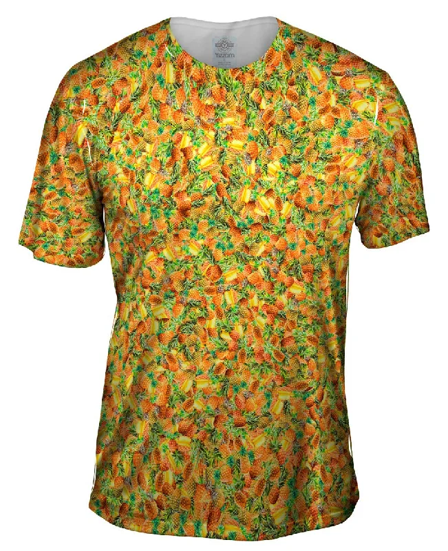 Men's lightweight performance t - shirts for running marathonsPineapple Dream