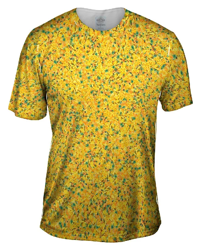 Men's eco - friendly recycled t - shirts for sustainable fashion choicesPineapple Fiesta