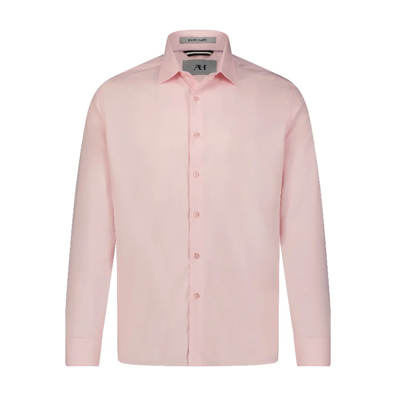 Men's organic cotton crew - neck t - shirts for everyday comfortPink Hidden Button Down Bamboo Stretch Long Sleeve Shirt Men's organic cotton crew - neck t - shirts for everyday comfortPink Hidden Button Down Bamboo Stretch Long Sleeve Shirt