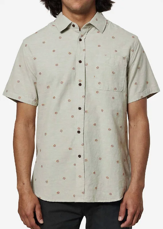 Men's moisture - wicking athletic t - shirts for intense workoutsPlume Button Up Shirt In Desert Sage