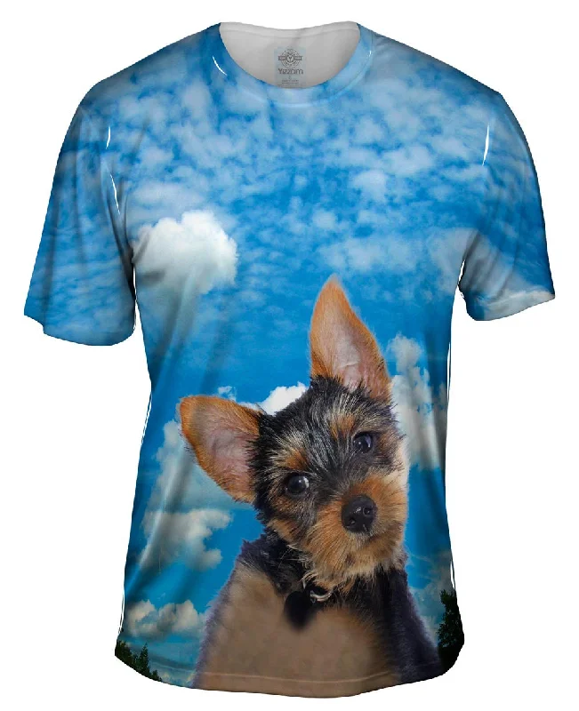 Men's lightweight performance t - shirts for running marathonsPondering Yorkie