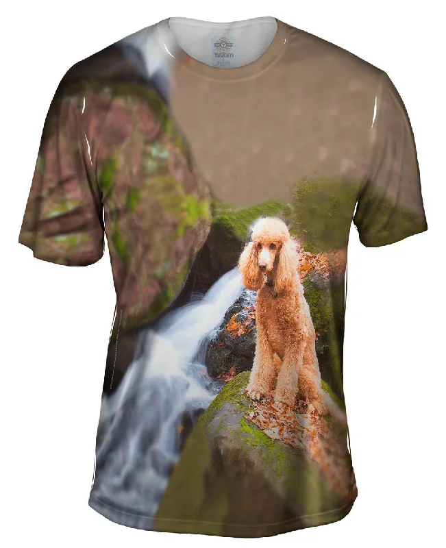 Men's antimicrobial t - shirts for odor - free freshness during travelPoodle Up A Creek