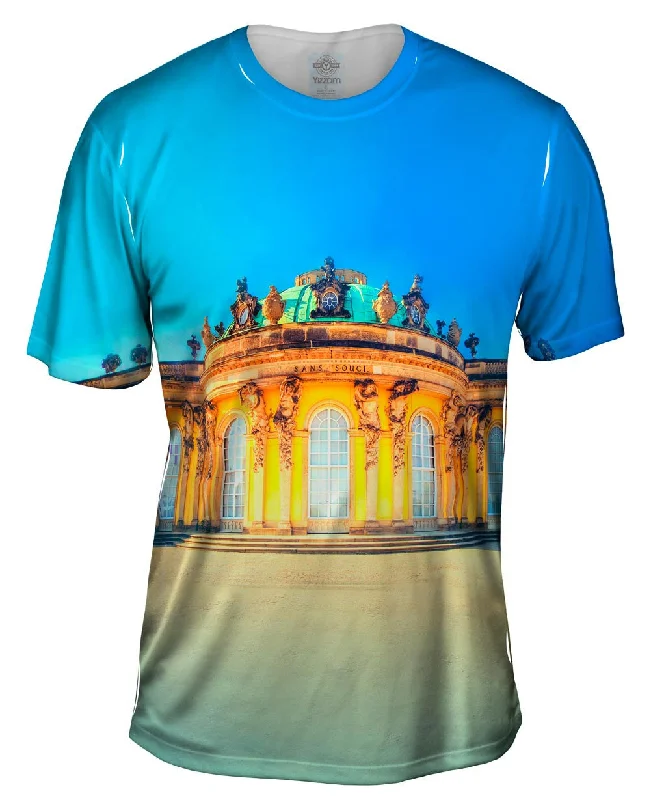 Men's distressed denim - look t - shirts with a rugged appealPotsdam Sanssouci Palace