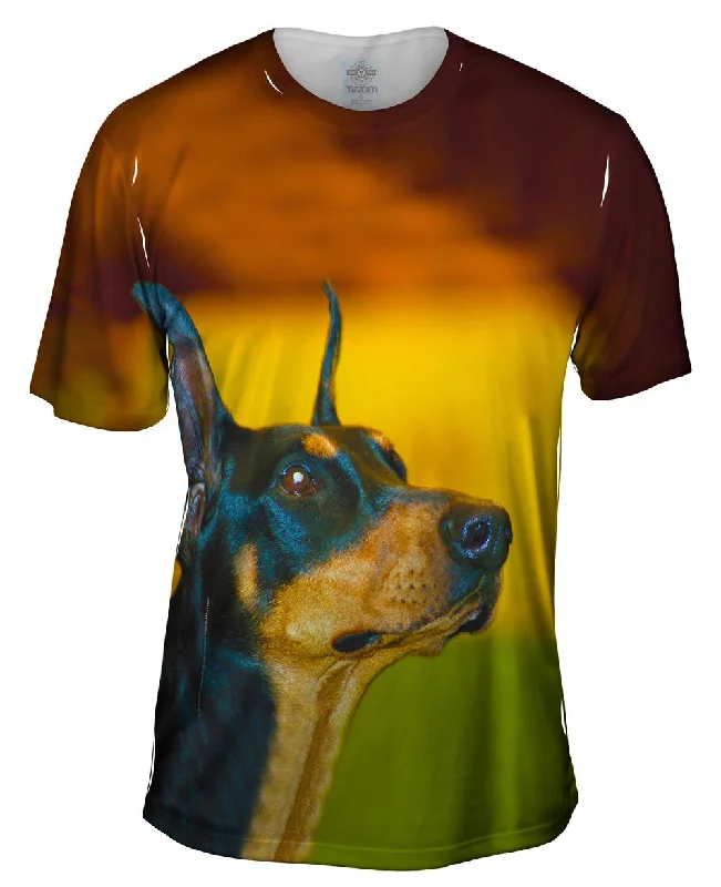 Men's organic cotton crew - neck t - shirts for everyday comfortPrestigious Doberman