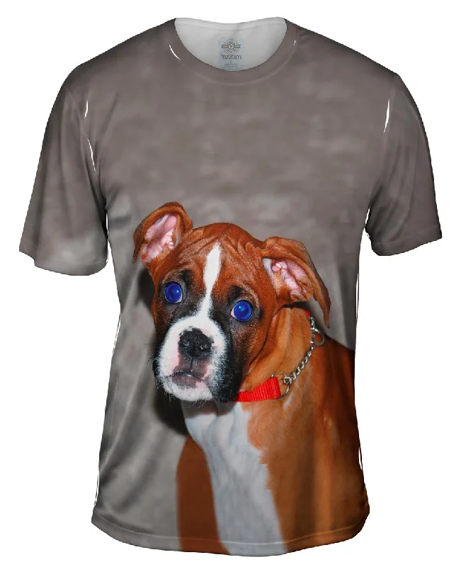 Men's button - front t - shirts with a unique artistic printPretty Eyes Boxer