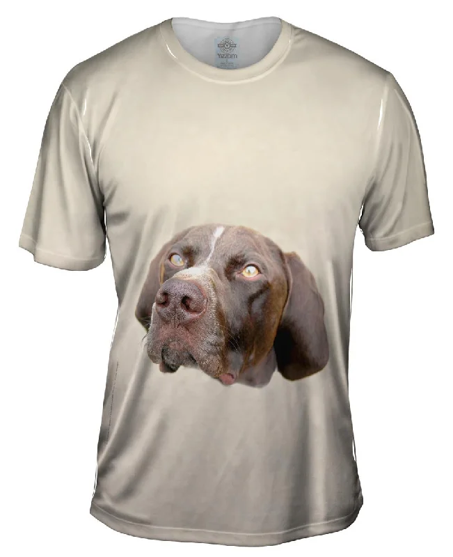 Men's tie - dye t - shirts with a bohemian stylePretty Eyes English Pointer