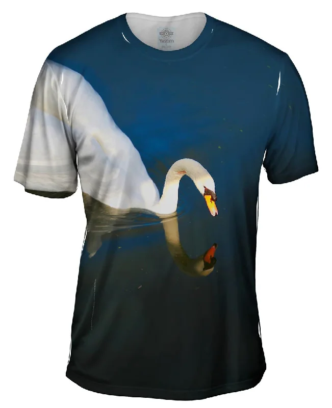 Men's lightweight performance t - shirts for running marathonsPretty Swan Lake