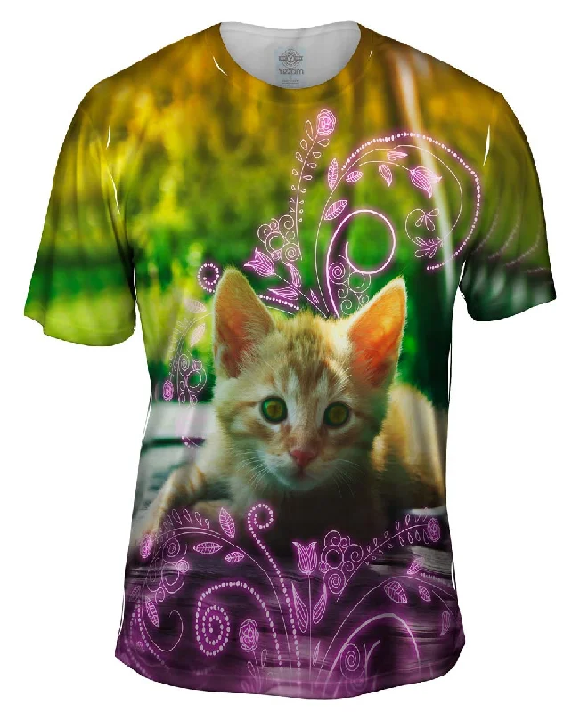 Men's polo t - shirts with a contrast collar for a preppy lookPrincess Kitten