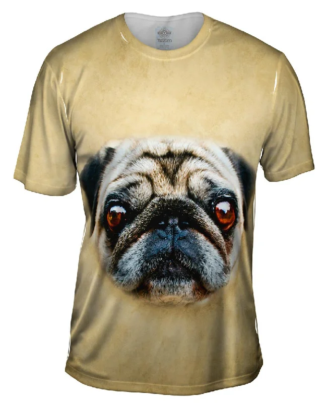Men's lightweight performance t - shirts for running marathonsPug Dog Face