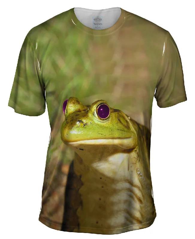Men's lightweight performance t - shirts for running marathonsPurple Eyed Frog