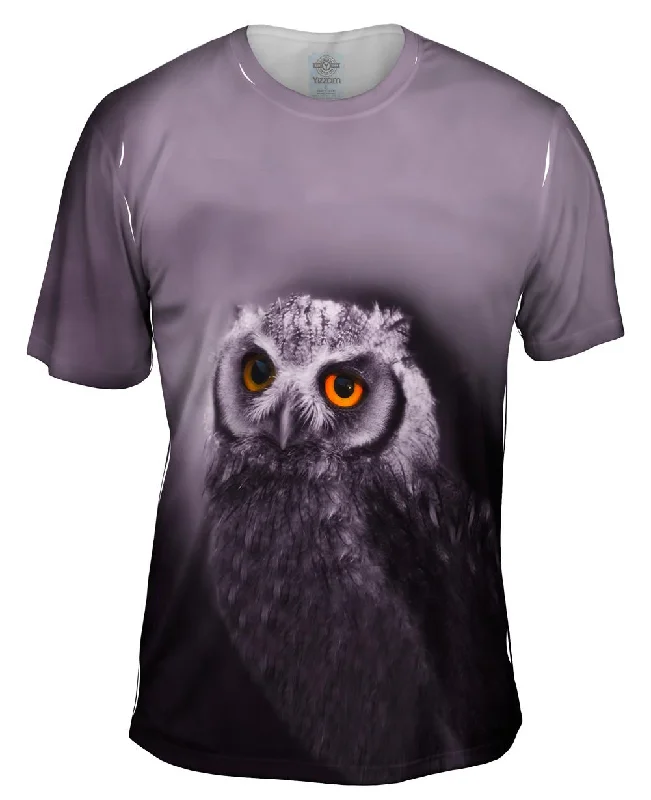 Men's antimicrobial t - shirts for odor - free freshness during travelPurple Owl