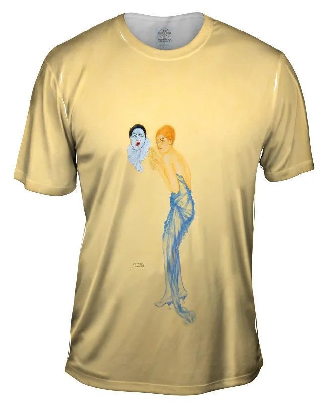 Men's short - sleeve linen t - shirts for summer beach outingsRaphael Kirchner - "Anger"