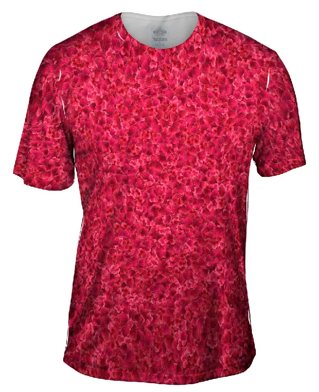 Men's eco - friendly recycled t - shirts for sustainable fashion choicesRaspberry Dreams