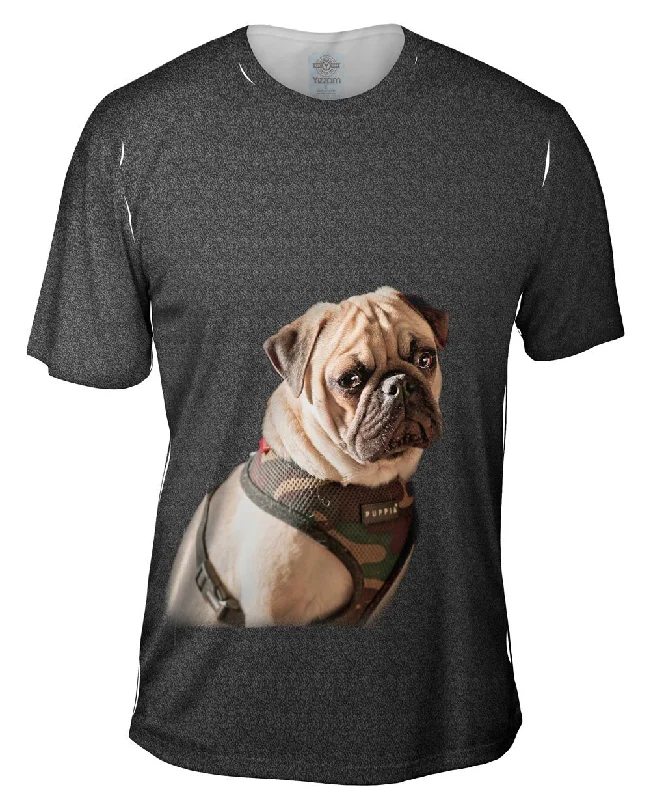Men's plus - size pocket t - shirts with a classic lookReady For Trouble Pug