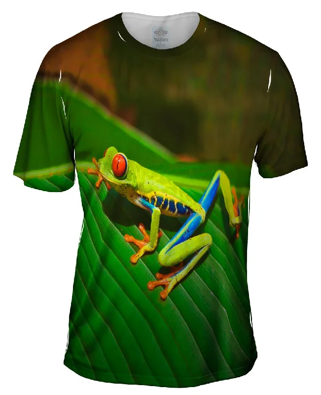 Men's plus - size pocket t - shirts with a classic lookRed Eyed Tree Frog