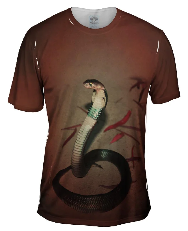 Men's lightweight performance t - shirts for running marathonsRed Leaf Cobra