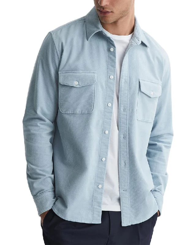 Men's ribbed t - shirts with a textured finish for added styleReiss Cialini Shirt
