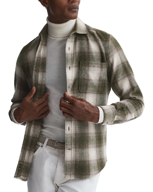 Men's mock - neck t - shirts with a modern and sleek styleReiss Novelli Shirt