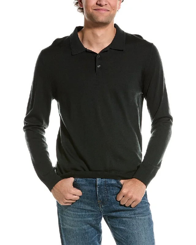 Men's v - neck muscle t - shirts for a body - building aestheticReiss Trafford Merino Wool Polo Shirt