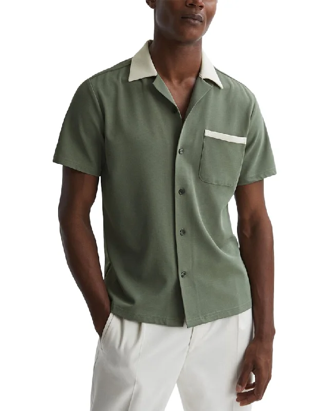Men's ribbed t - shirts with a textured finish for added styleReiss Troon Shirt