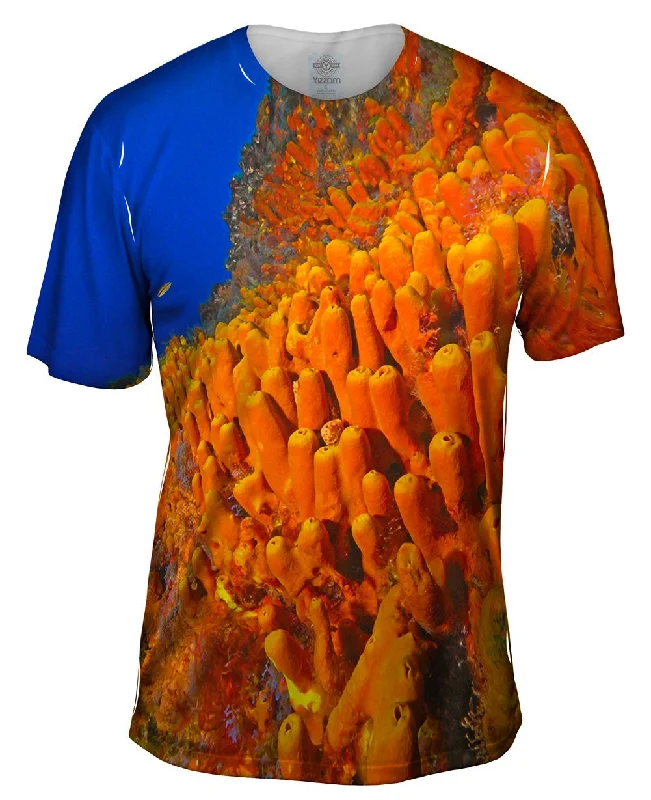 Men's ribbed t - shirts with a textured finish for added styleRemparts Underwater