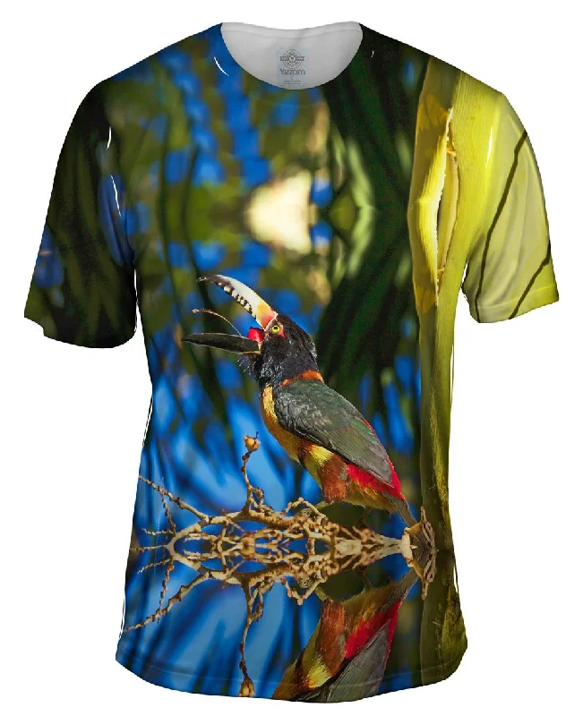 Men's v - neck muscle t - shirts for a body - building aestheticRipe Palm Aracari