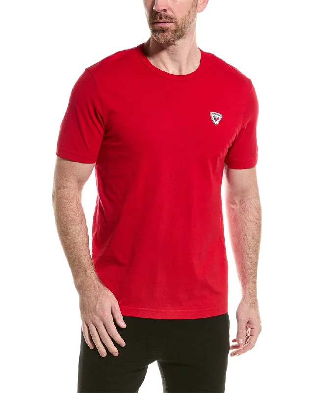 Men's polo t - shirts with a contrast collar for a preppy lookRossignol Logo Plain T-Shirt