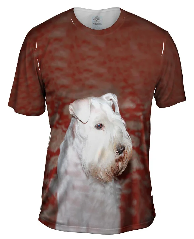 Men's smart - casual checkered t - shirts for semi - formal occasionsRoyal Schnauzer