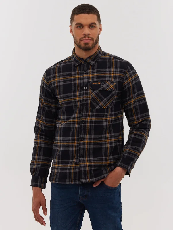 Men's thermal t - shirts with a high - neck design for cold weatherSakumo Flannel Check Shirt