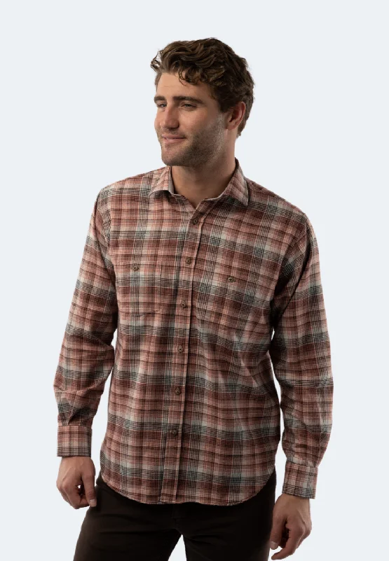 Men's moisture - wicking athletic t - shirts for intense workoutsSalmon Plaid Shirt