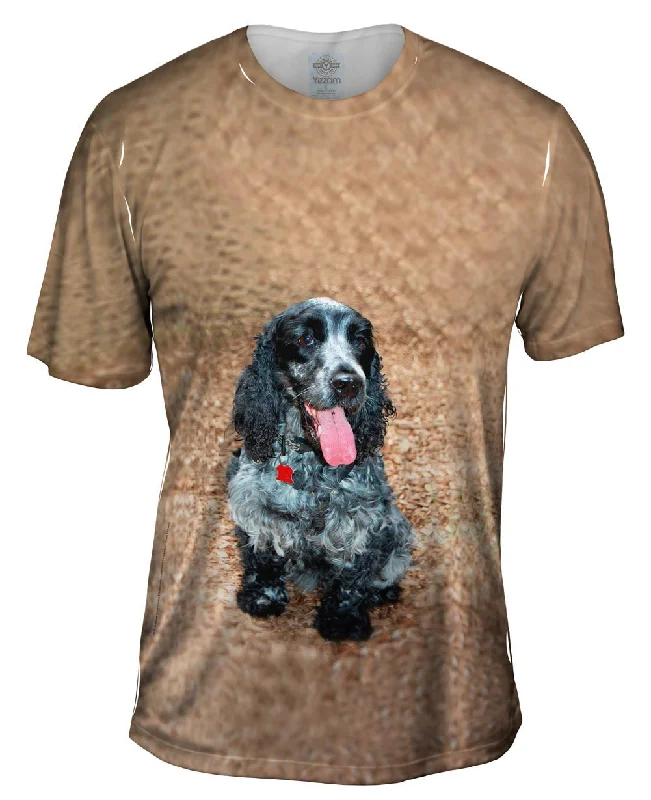 Men's UV - protection t - shirts for outdoor activities in the sunSalt And Pepper Cocker Spaniel